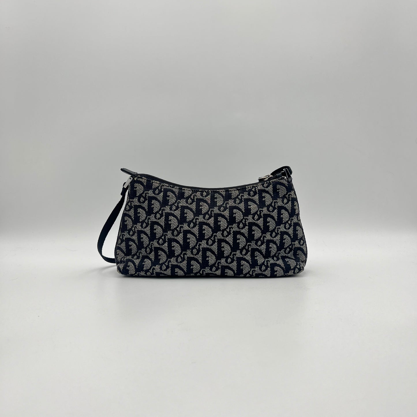Christian Dior Black Oblique Canvas Hobo Pochette