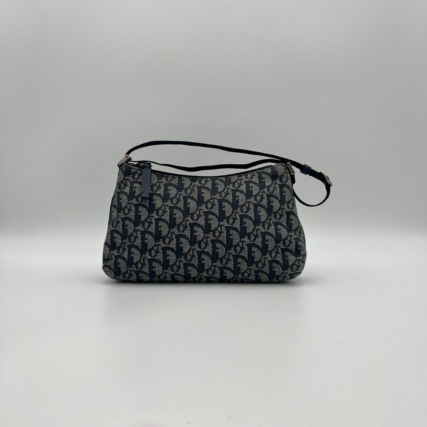 Christian Dior Blue Monogram Canvas Hobo Pochette (BO B 0101)