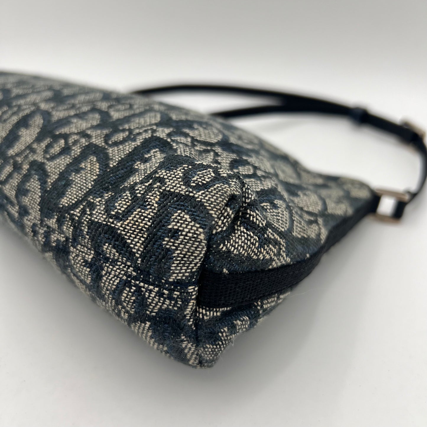 Christian Dior Blue Monogram Canvas Hobo Pochette (BO B 0101)