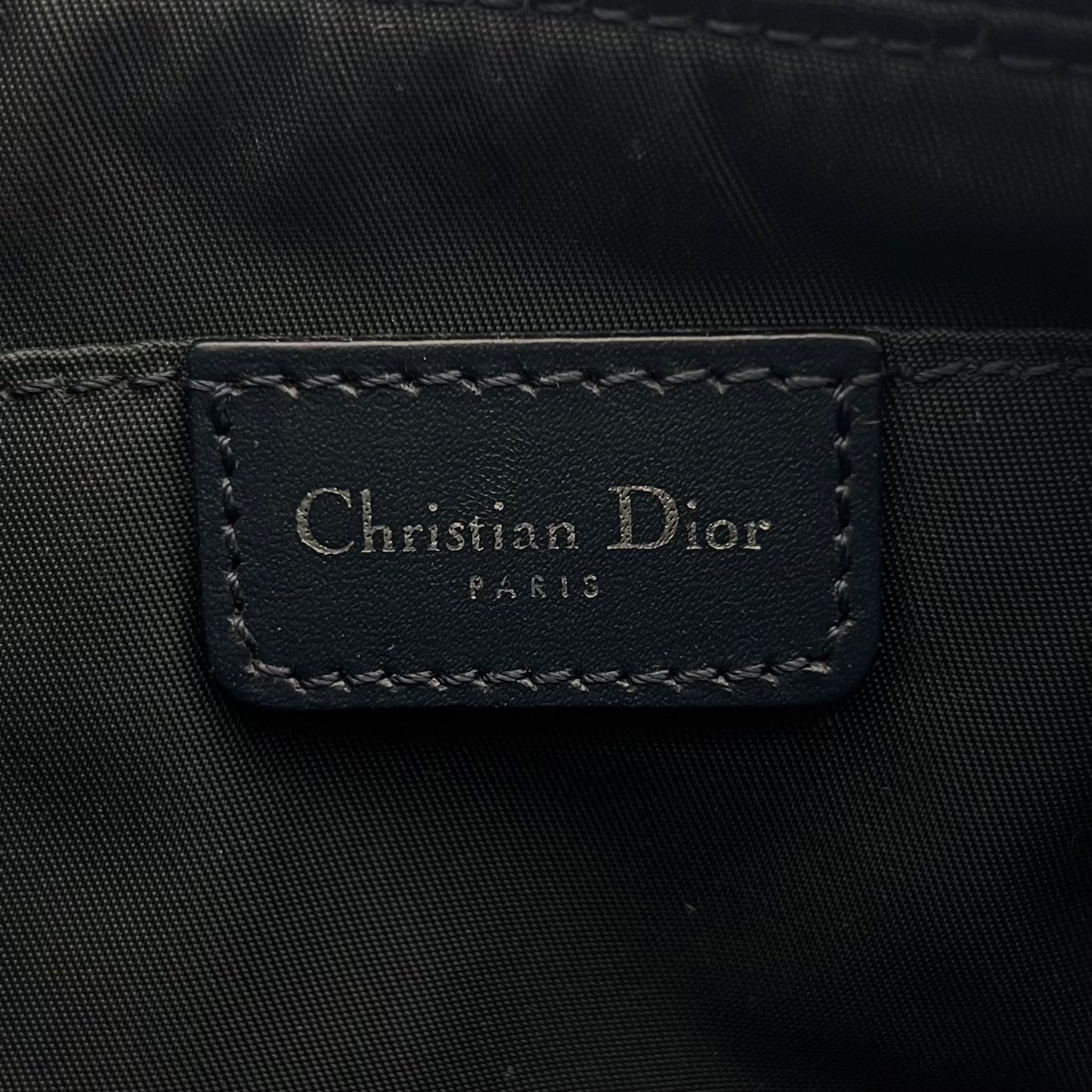 Christian Dior Blue Monogram Canvas Hobo Pochette (BO B 0101)