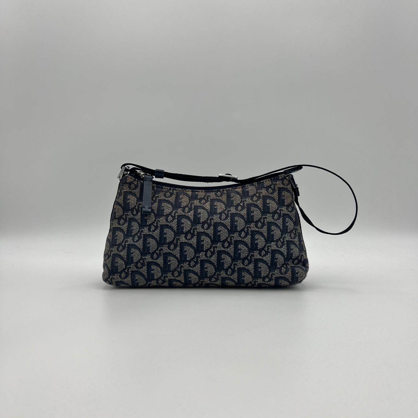 Christian Dior Blue Monogram Canvas Hobo Pochette (PZ 0072)