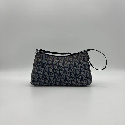 Christian Dior Blue Monogram Canvas Hobo Pochette (PZ 0072)