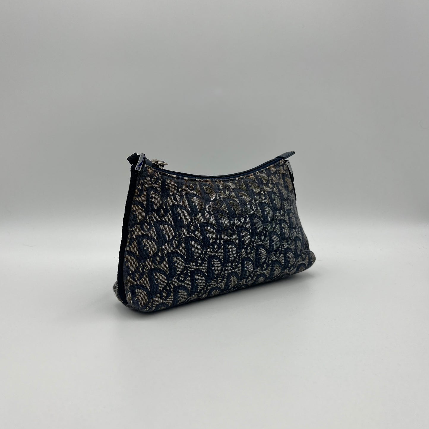 Christian Dior Blue Monogram Canvas Hobo Pochette (PZ 0072)