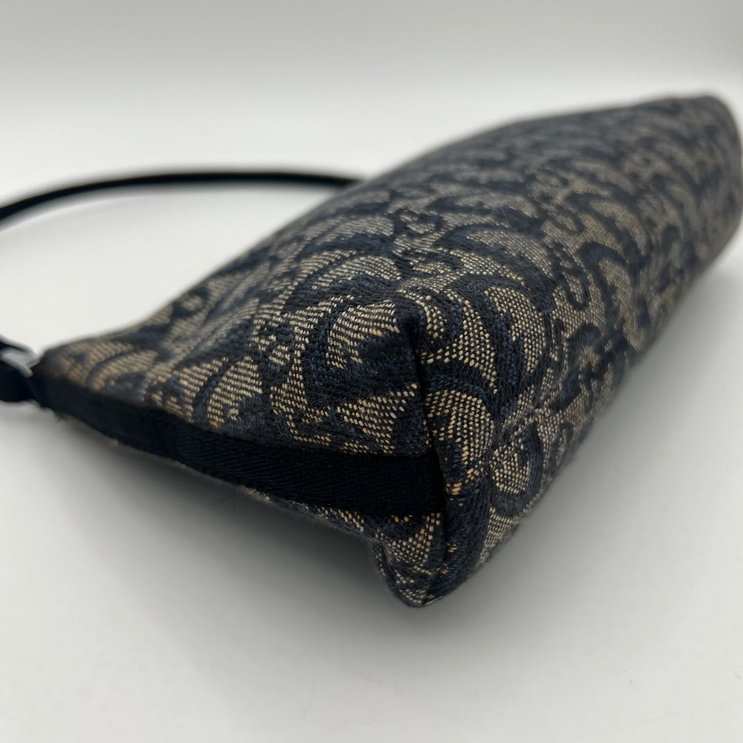 Christian Dior Blue Monogram Canvas Hobo Pochette (PZ 0072)