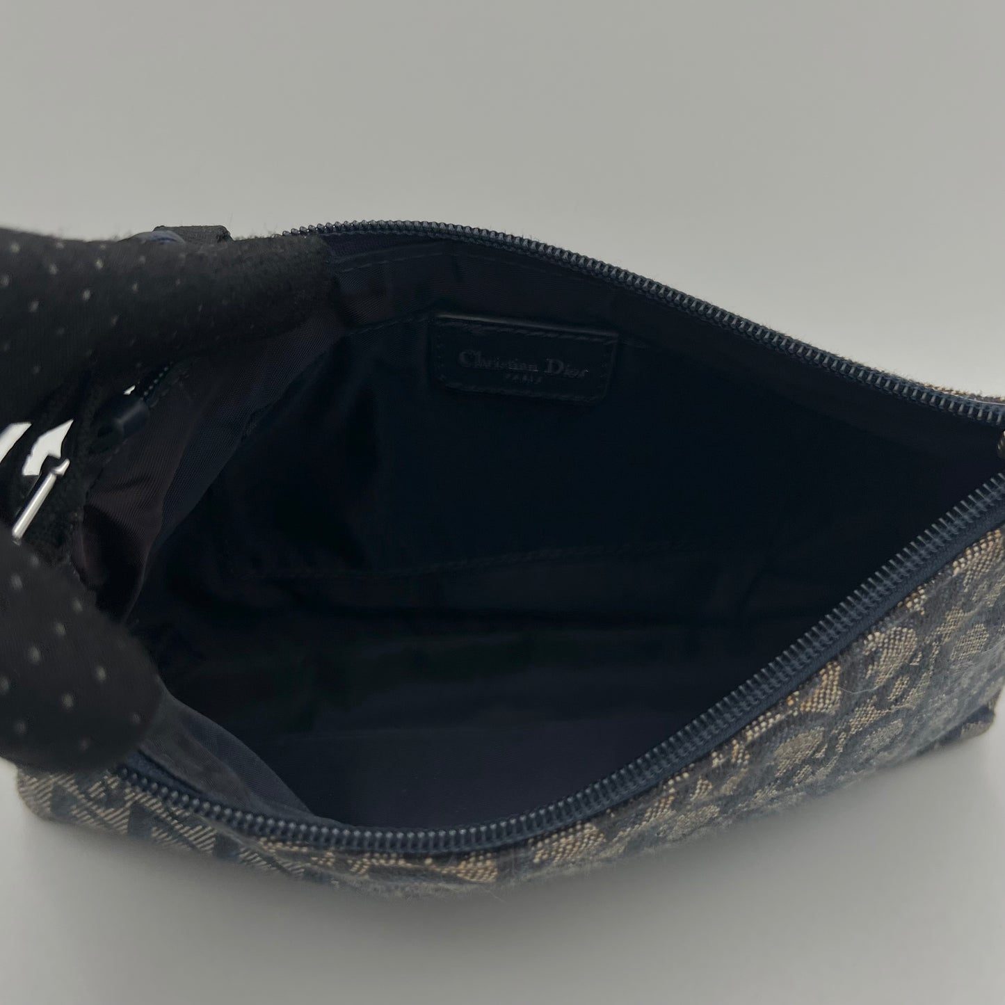 Christian Dior Blue Monogram Canvas Hobo Pochette (PZ 0072)