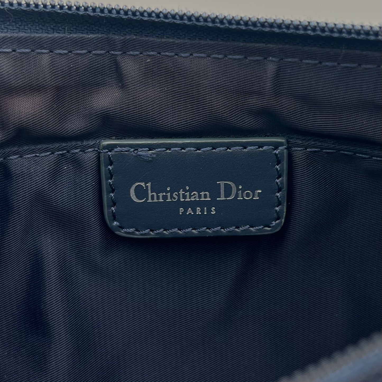 Christian Dior Blue Monogram Canvas Hobo Pochette (PZ 0072)