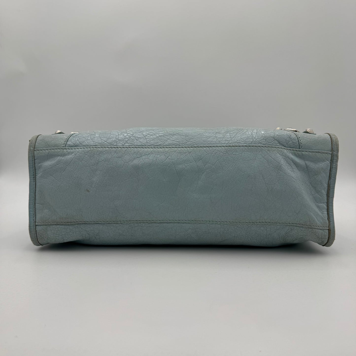 Balenciaga Light Blue Leather Giant 12 City Bag SHW