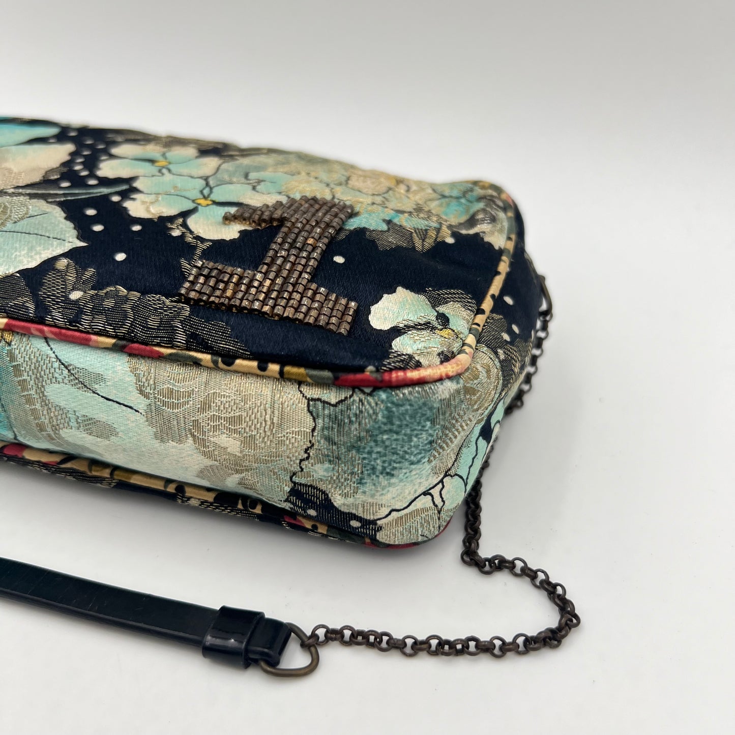 Christian Dior John Galliano F/W 01 No.1 Embellished Jacquard Floral Pochette