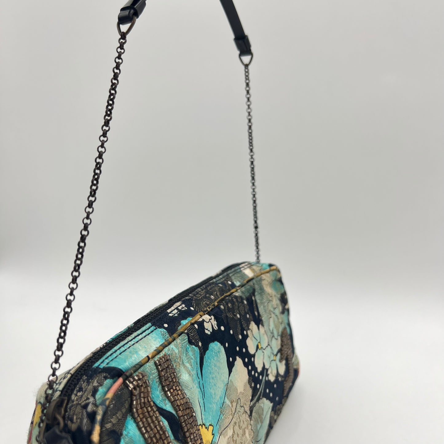 Christian Dior John Galliano F/W 01 No.1 Embellished Jacquard Floral Pochette
