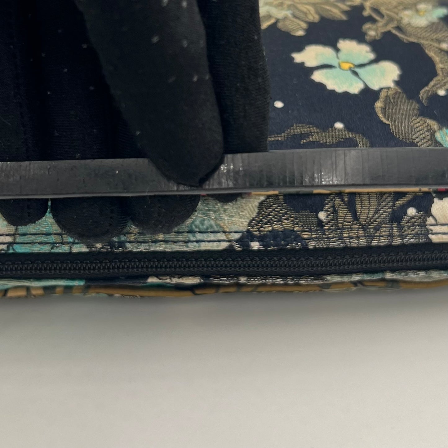 Christian Dior John Galliano F/W 01 No.1 Embellished Jacquard Floral Pochette