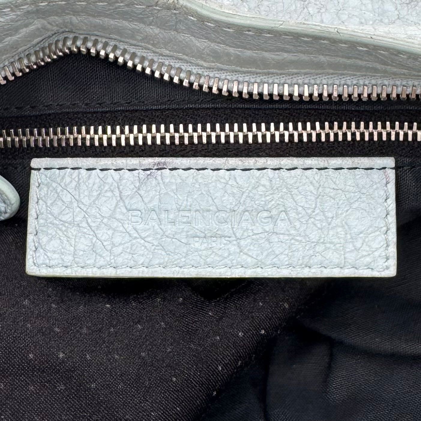 Balenciaga Light Blue Leather Giant 12 City Bag SHW