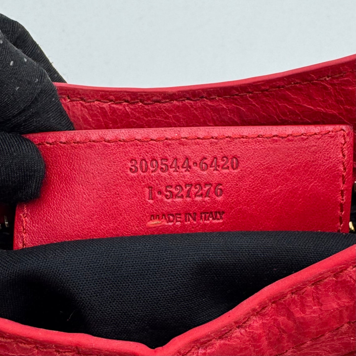 Balenciaga Red Leather Giant 12 Mini City GHW