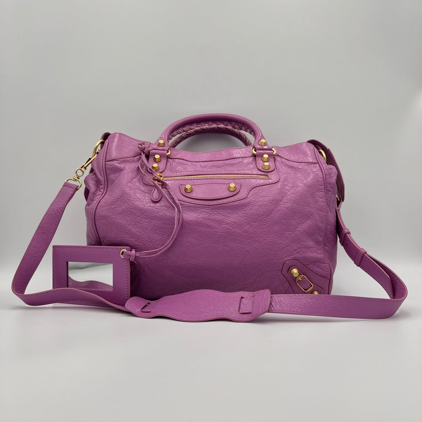 Balenciaga Purple Leather Giant 12 Velo GHW