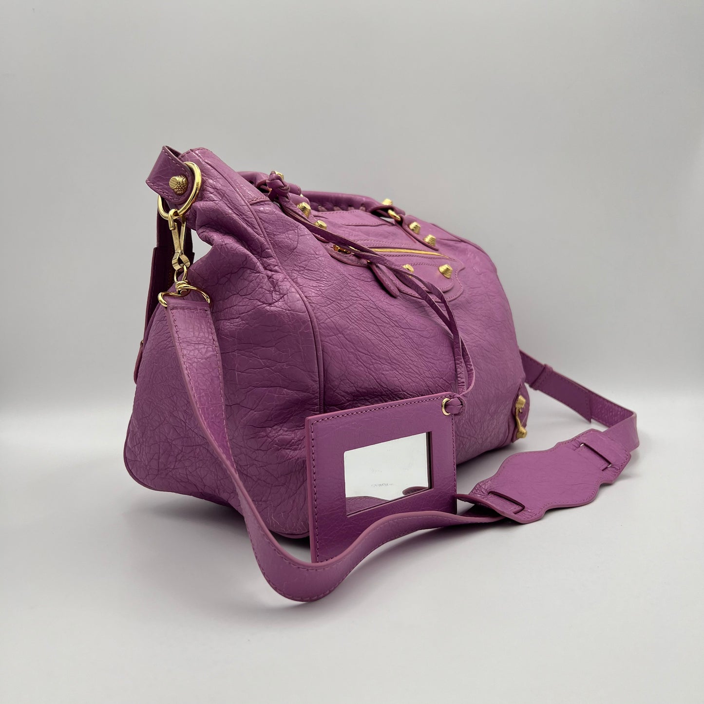 Balenciaga Purple Leather Giant 12 Velo GHW