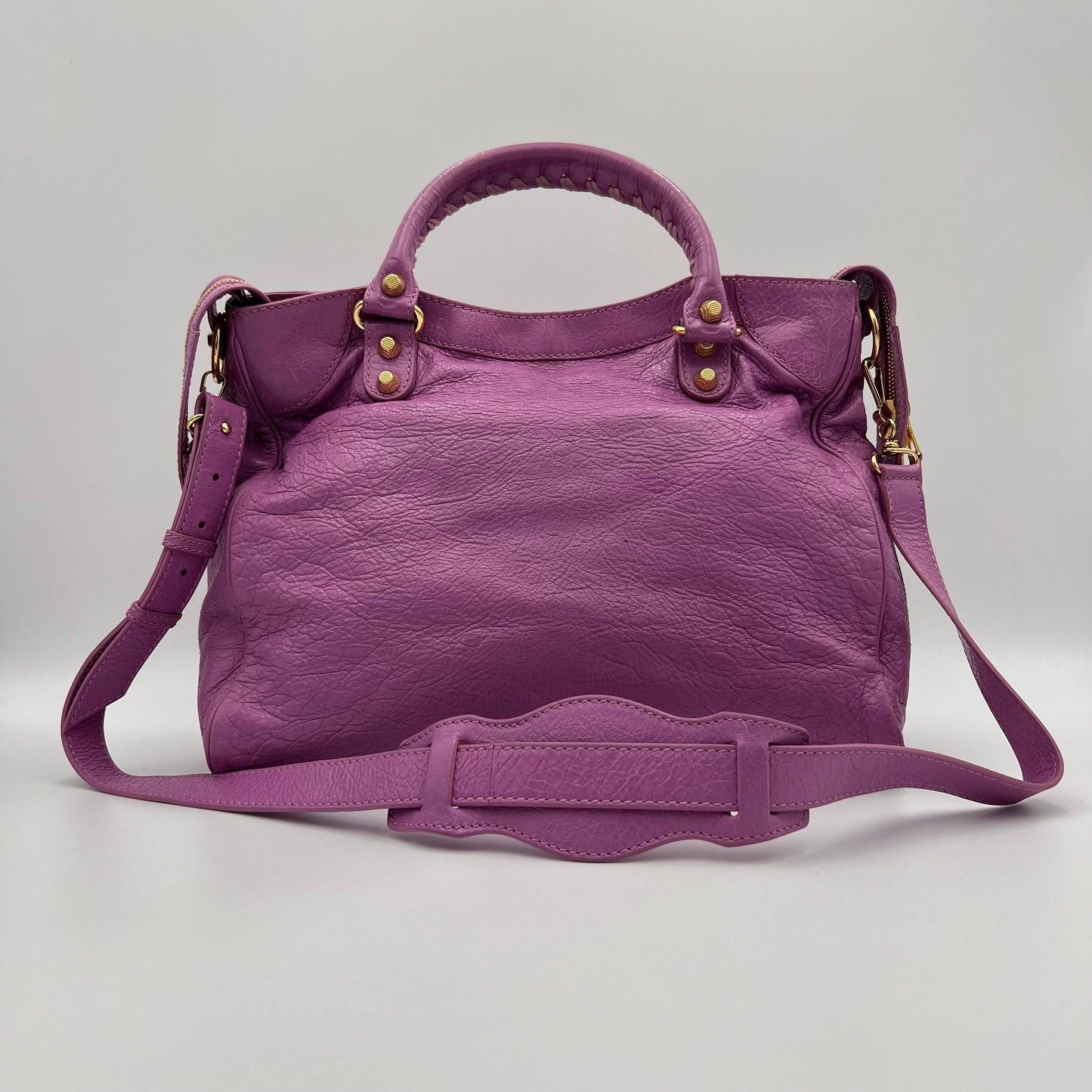 Balenciaga Purple Leather Giant 12 Velo GHW