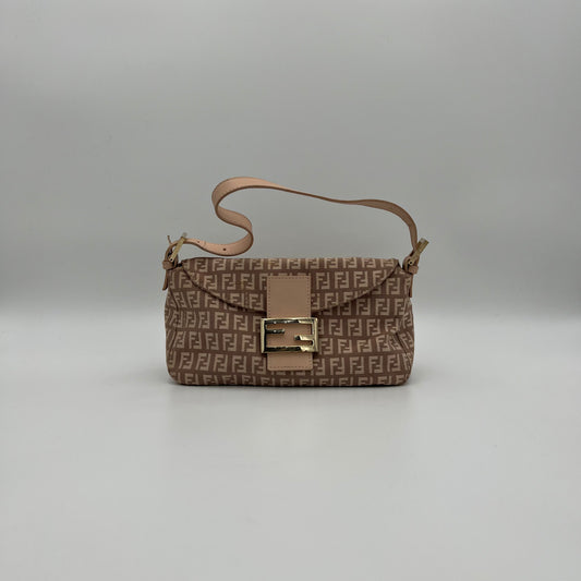 Fendi Pink Zucchino Mini Mamma Baguette