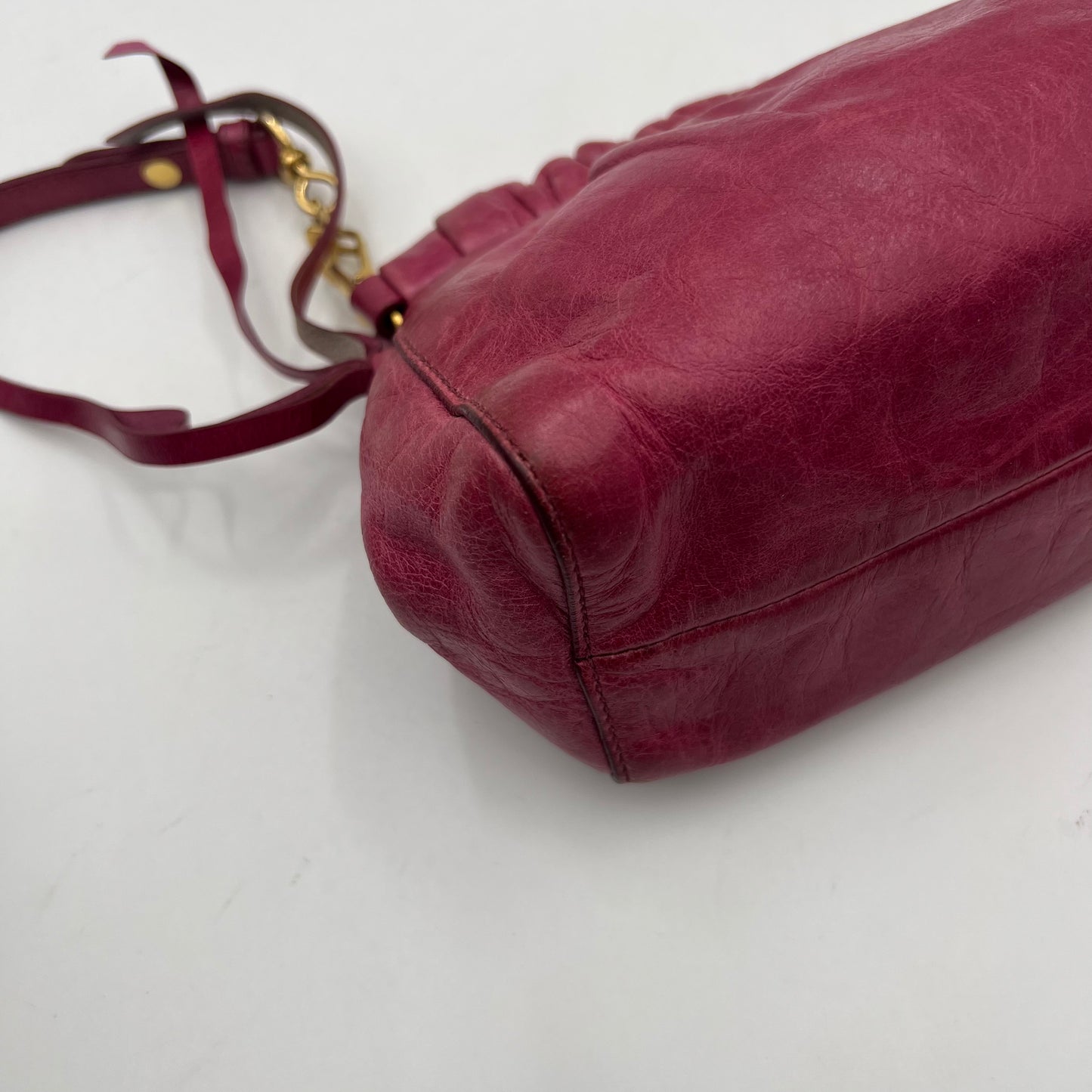 Miu Miu Pink Vitello Lux Crossbody GHW