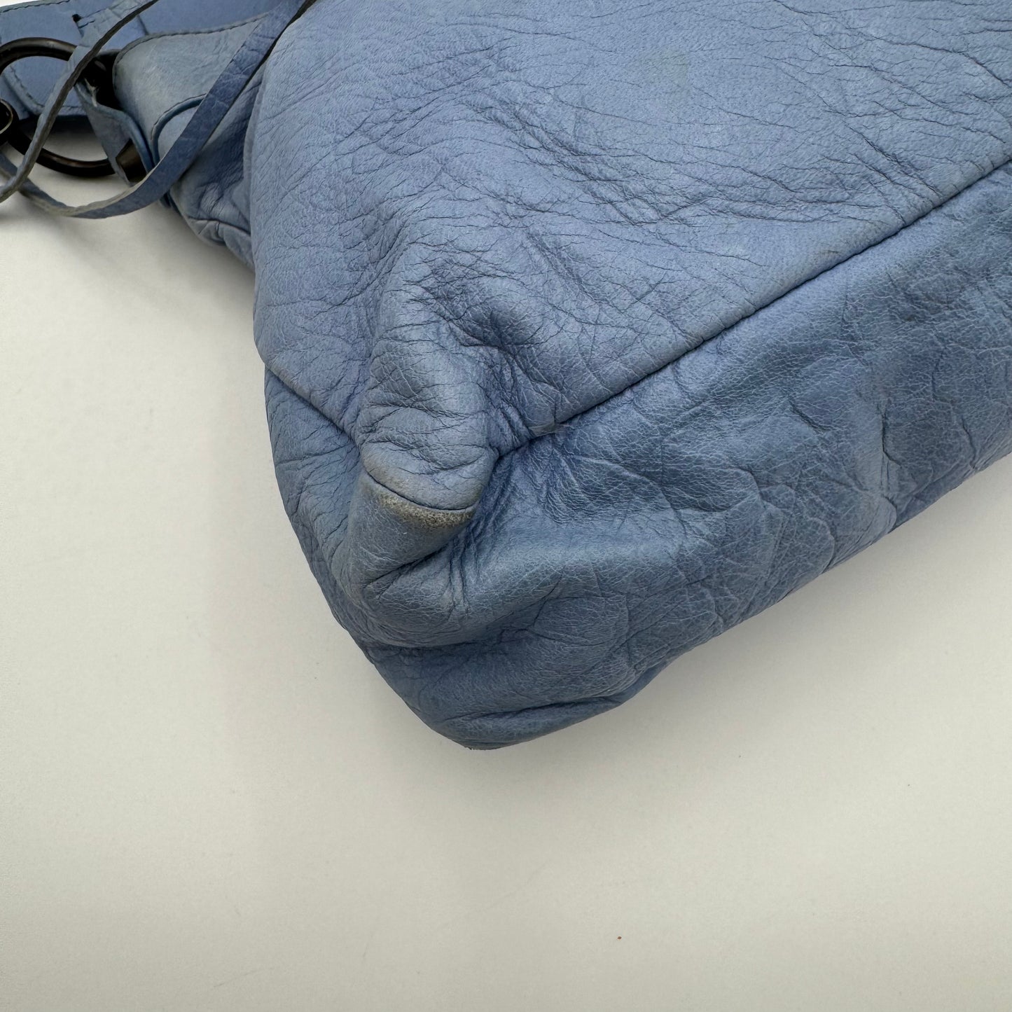 Balenciaga Powder Blue Leather Classic First