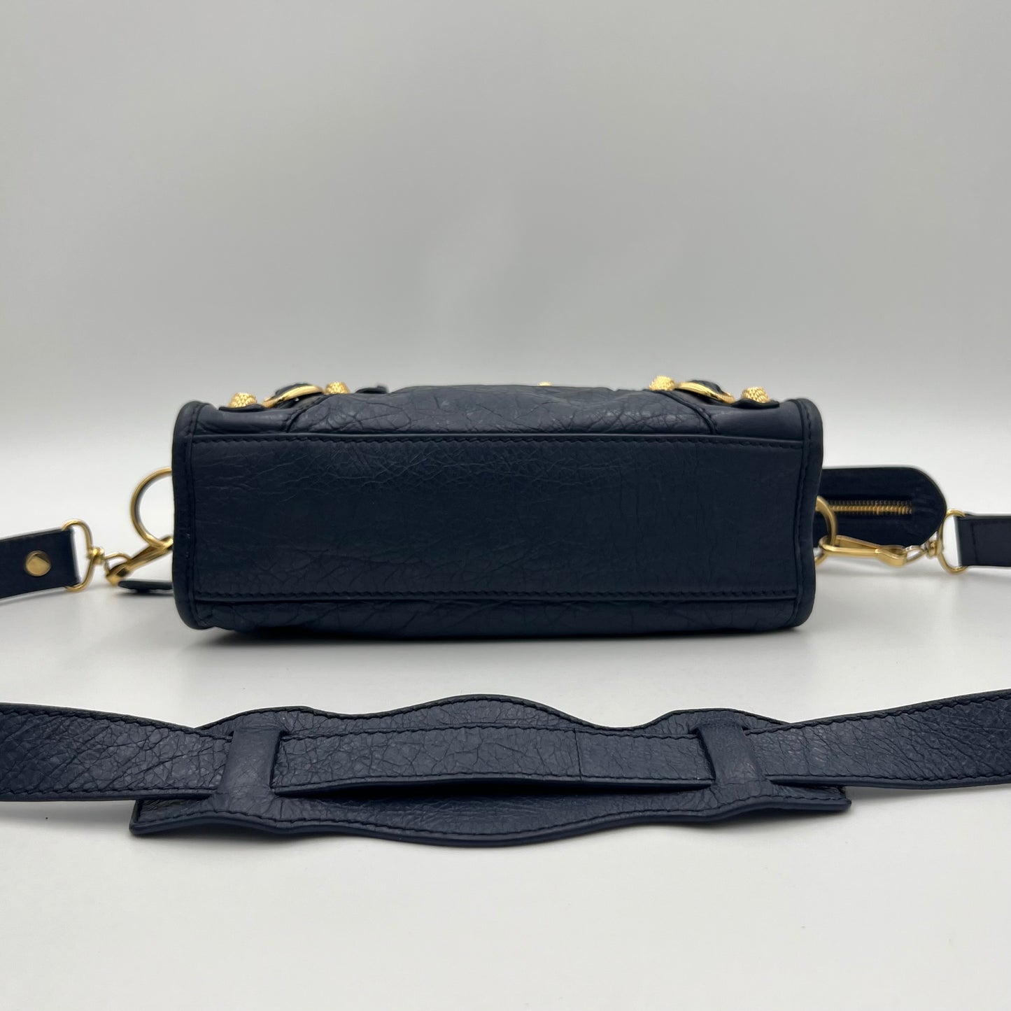 Balenciaga Navy Blue Giant 12 Mini City GHW