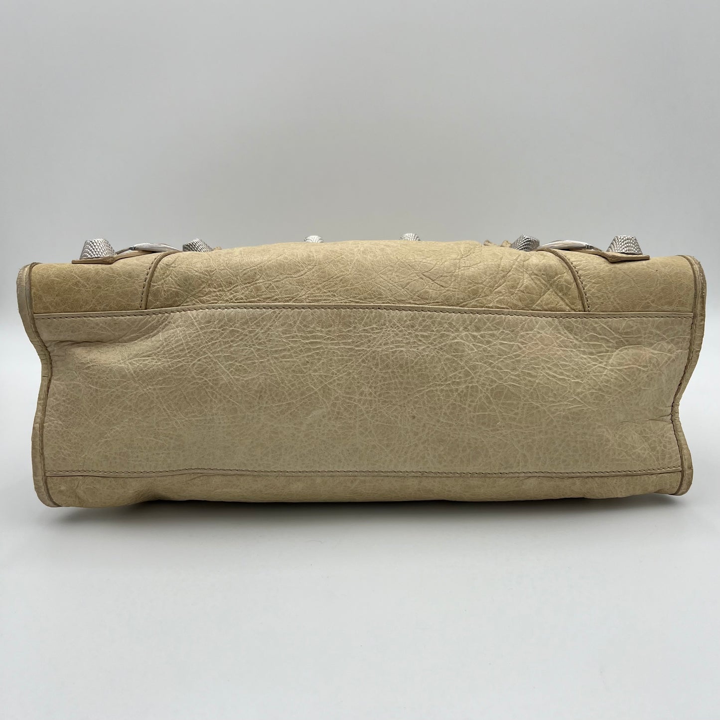 Balenciaga Light Beige Lambskin Giant 21 City Bag SHW