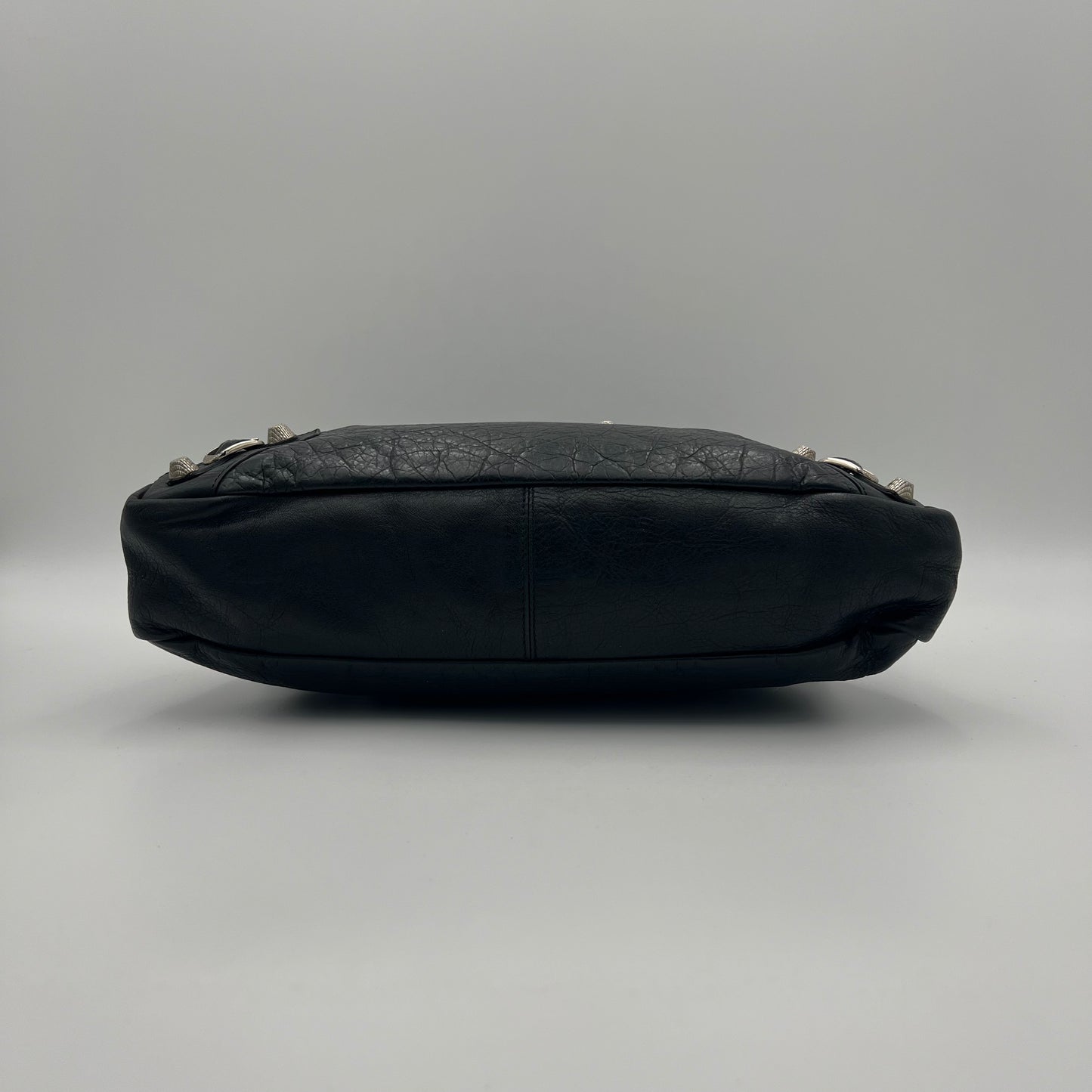 Balenciaga Black Lambskin Giant 12 Town Bag SHW