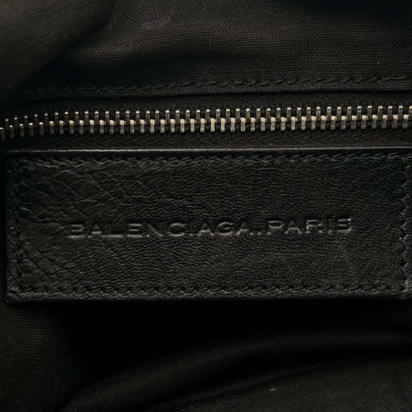 Balenciaga Black Lambskin Giant 12 Town Bag SHW