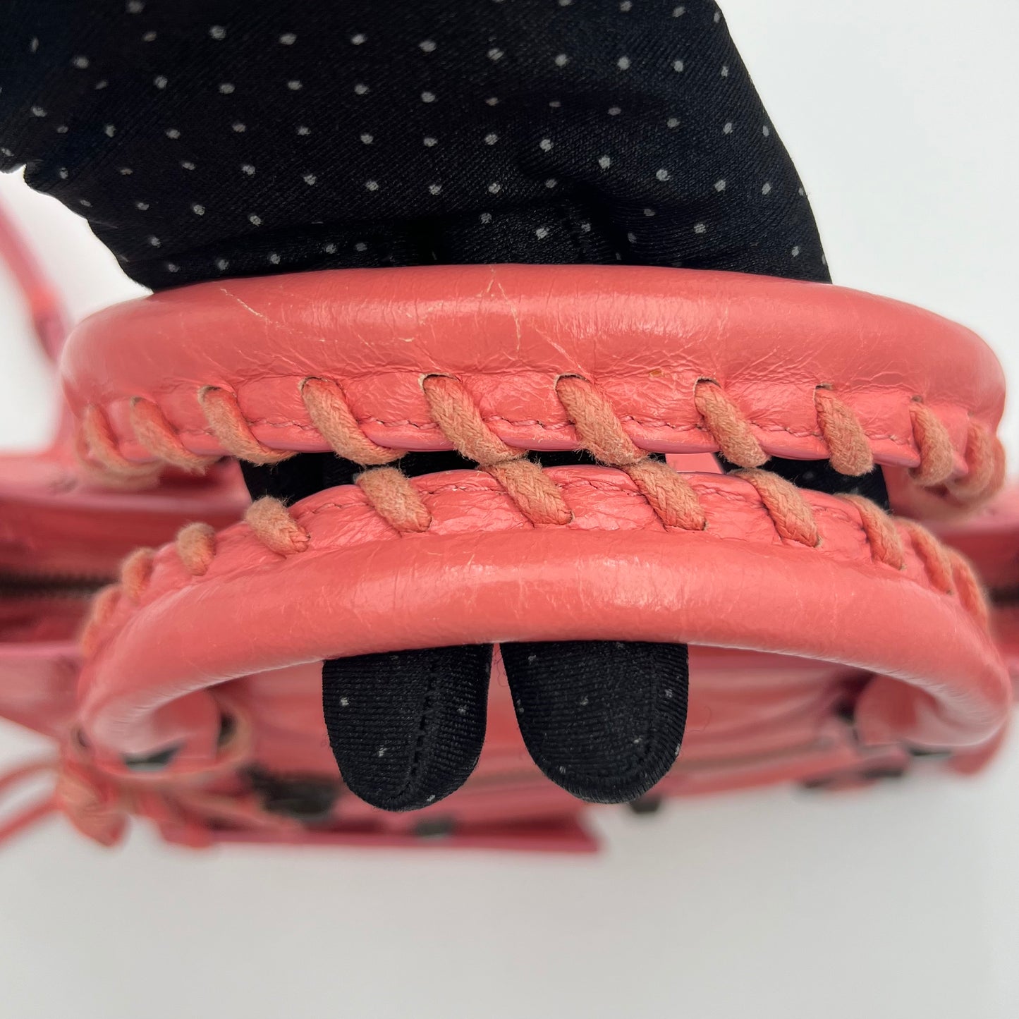 Balenciaga Pink Lambskin Mini City