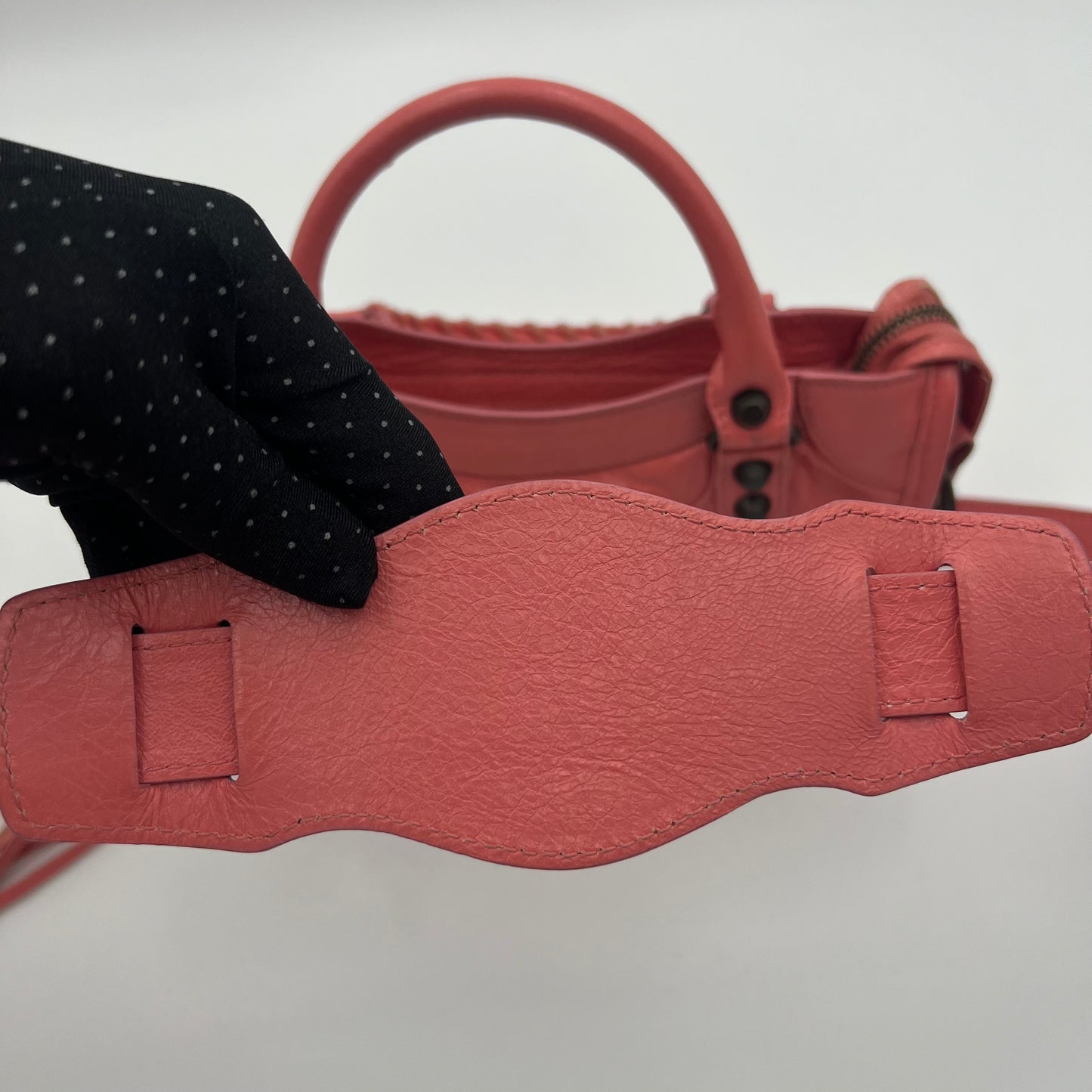 Balenciaga Pink Lambskin Mini City