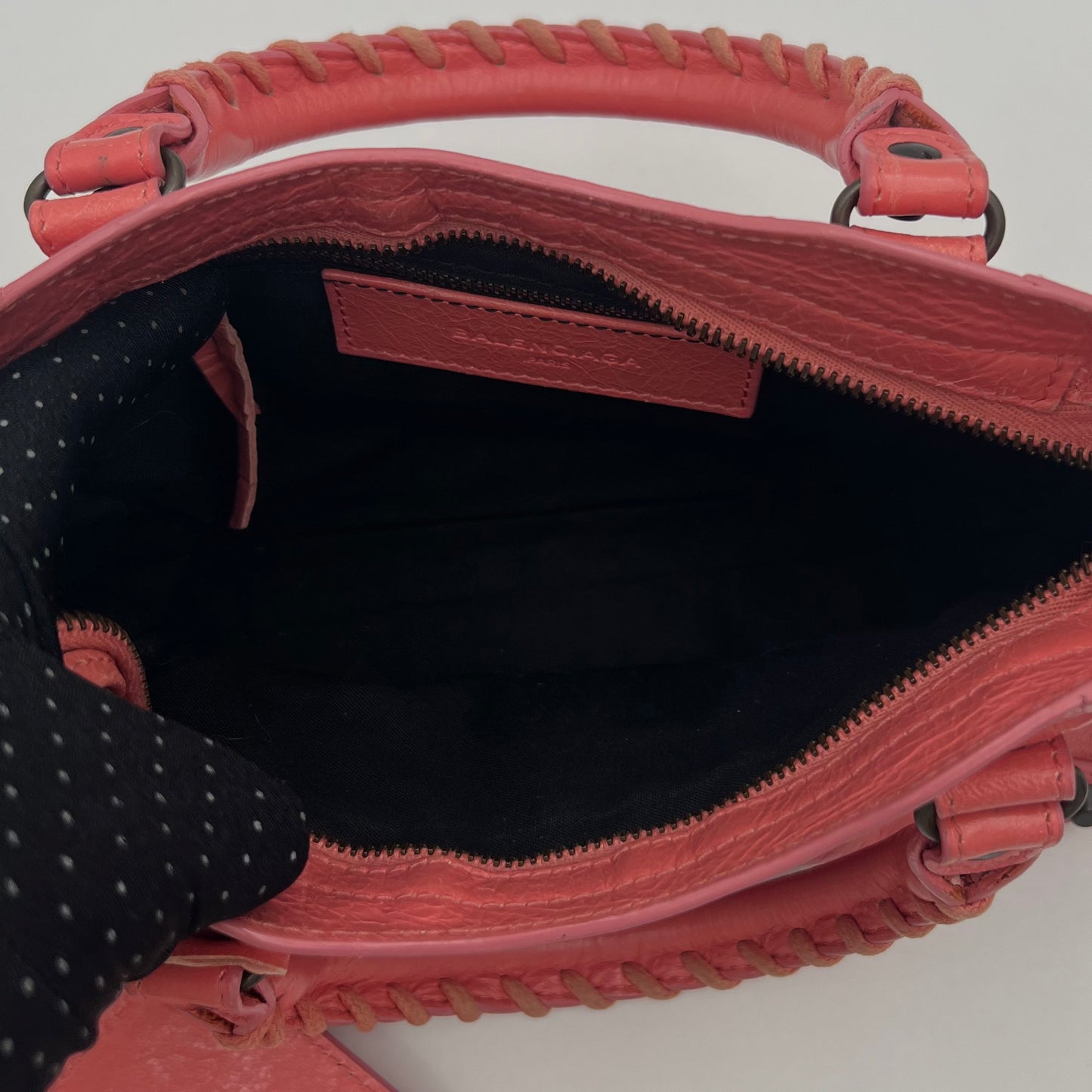 Balenciaga Pink Lambskin Mini City