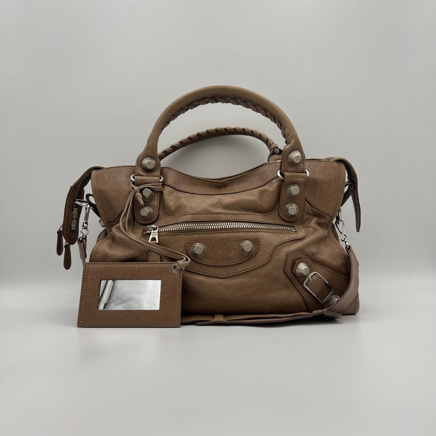Balenciaga Seigle Beige Lambskin Giant 21 City SHW