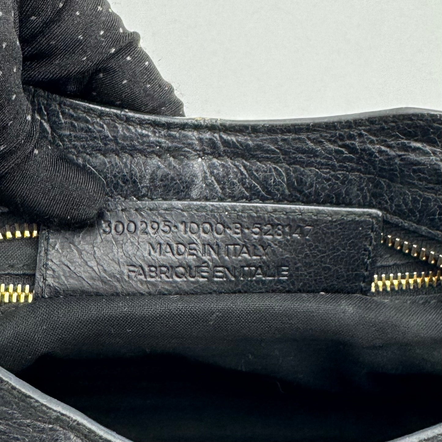 Balenciaga Black Leather Mini City GHW