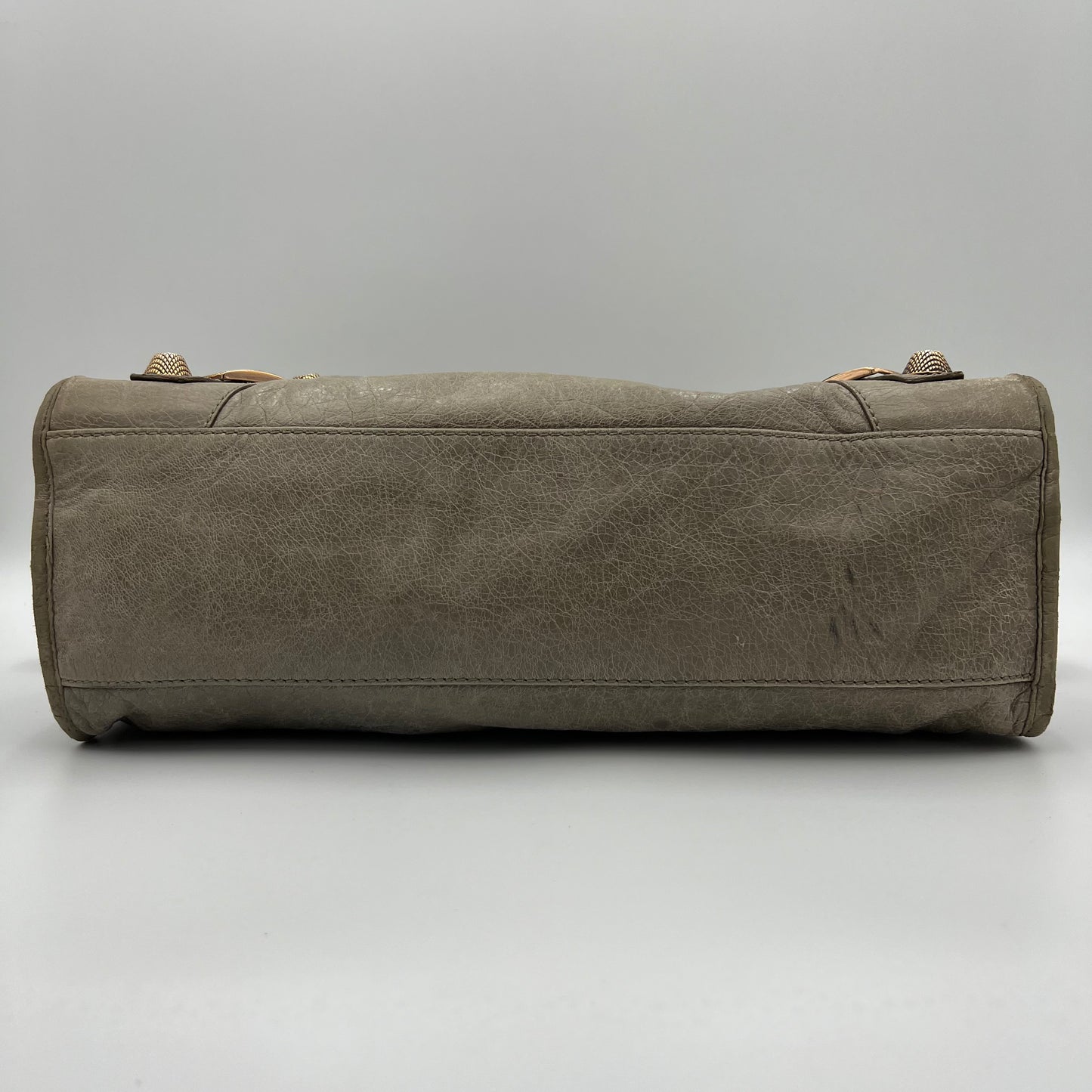 Balenciaga Light Gray Leather Giant 21 City Bag