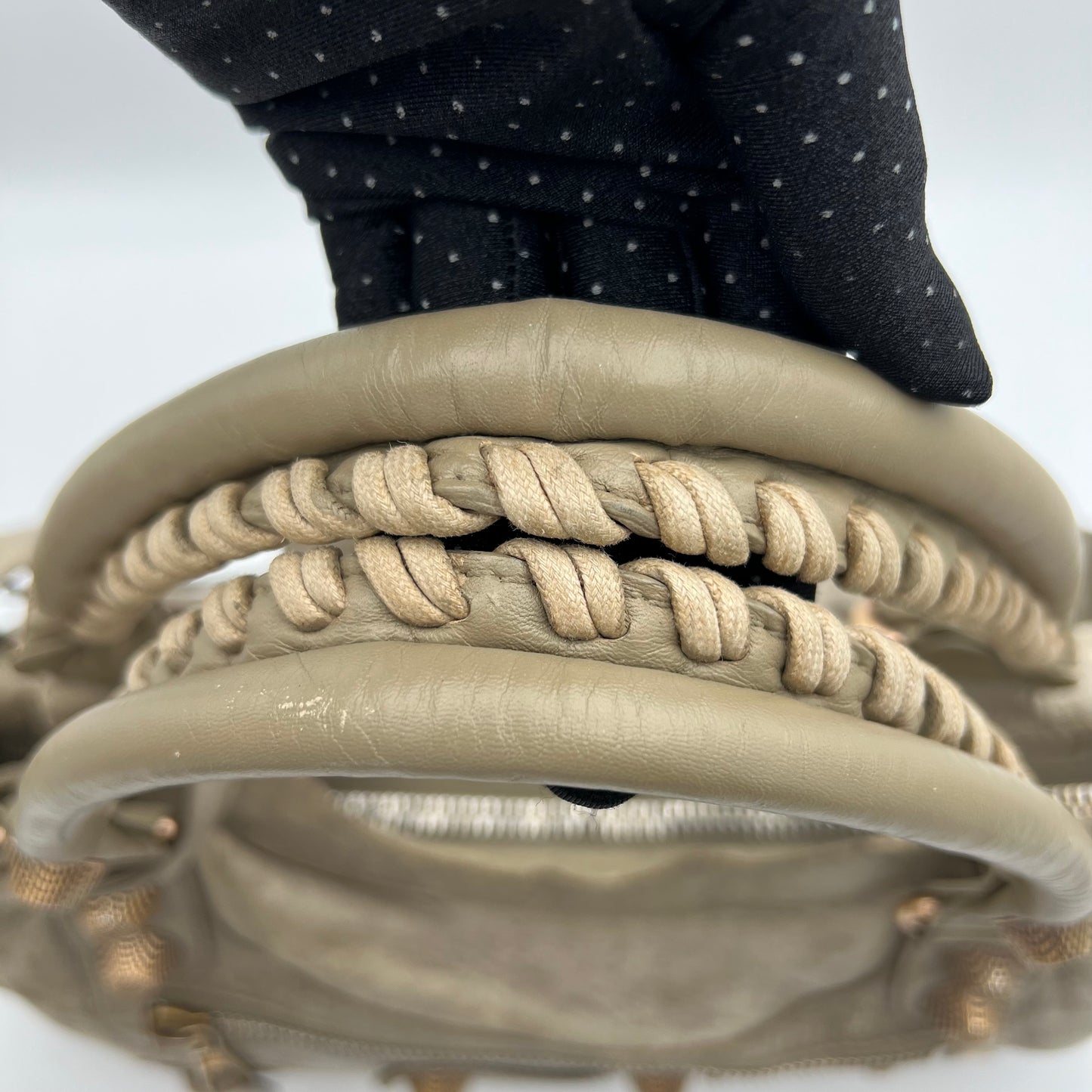 Balenciaga Light Gray Leather Giant 21 City Bag