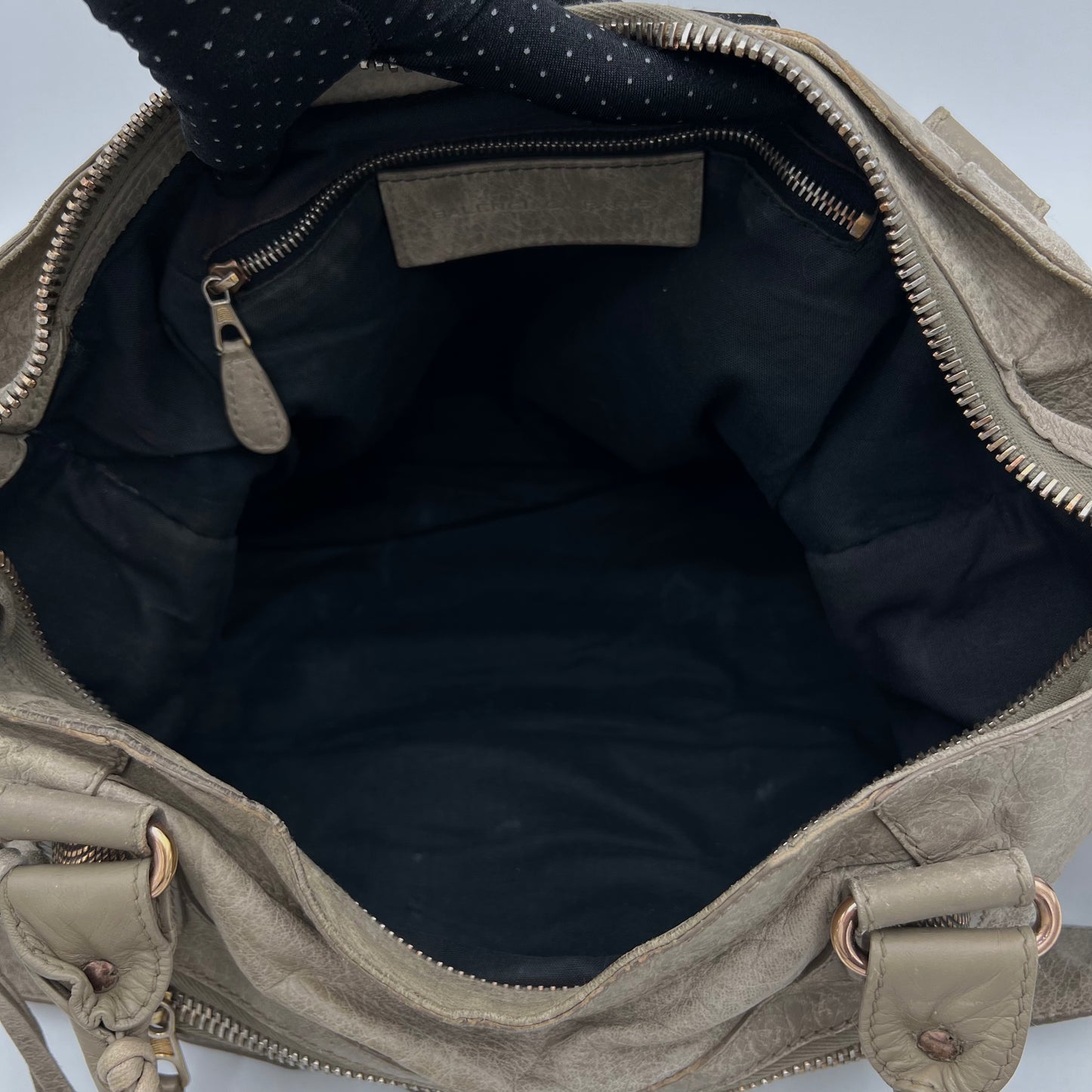 Balenciaga Light Gray Leather Giant 21 City Bag