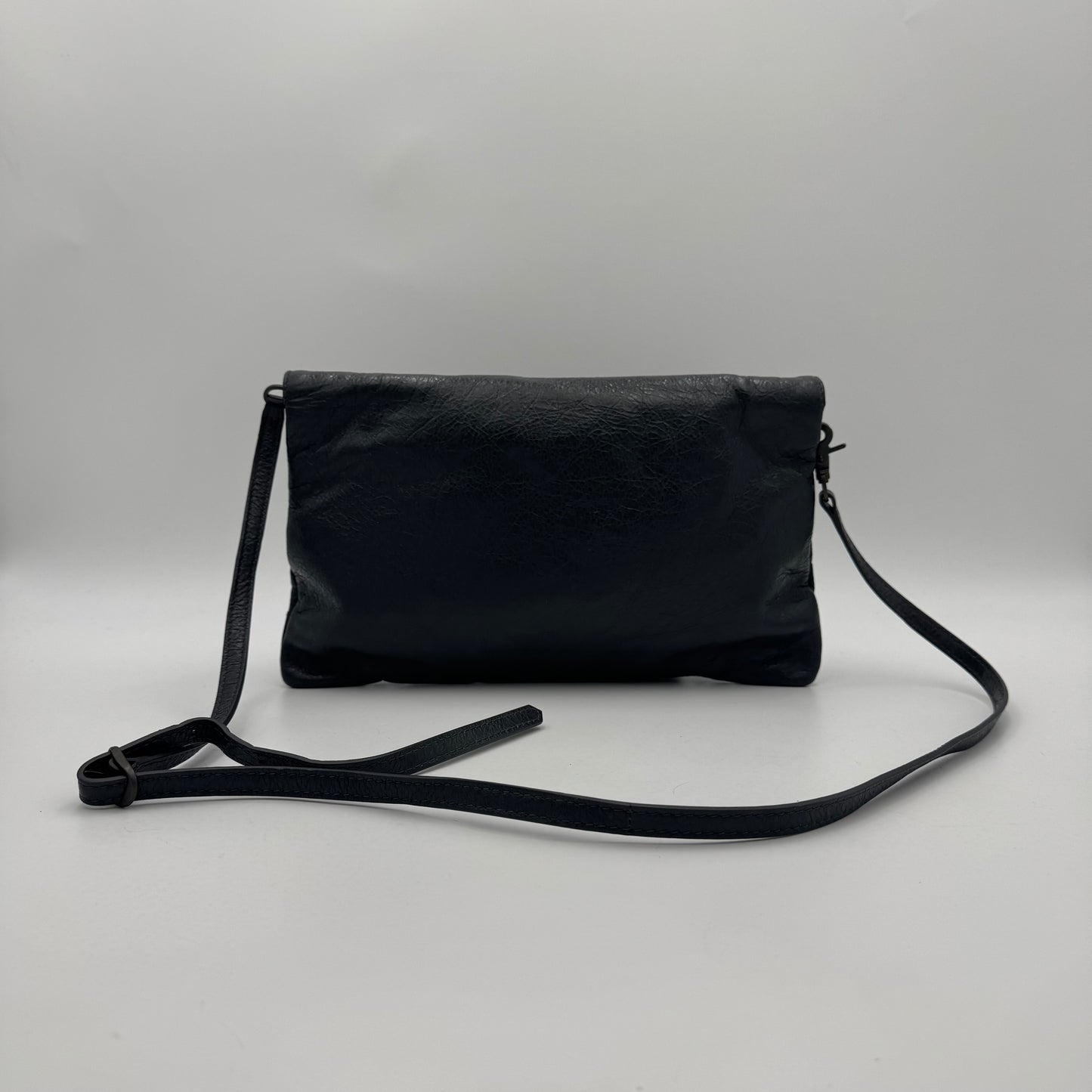 Balenciaga Gray Leather Envelope Clutch