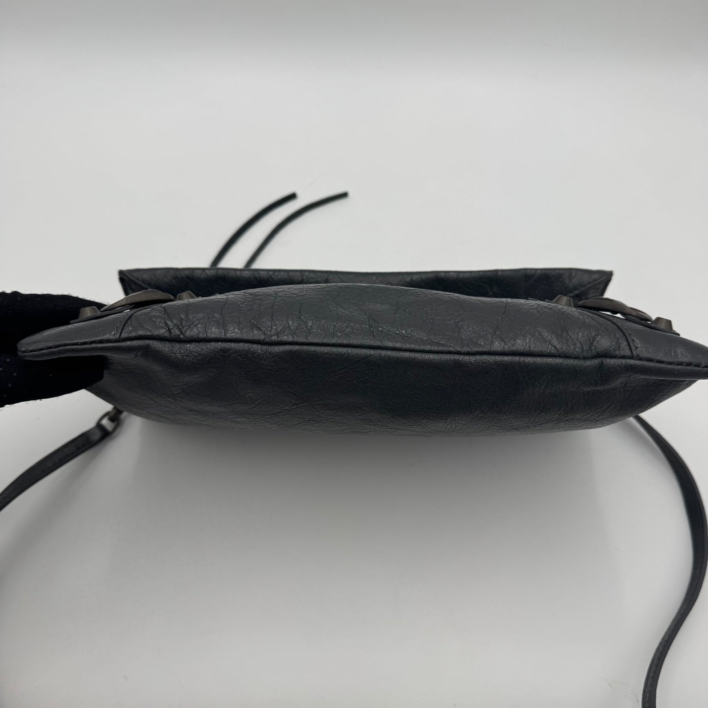 Balenciaga Gray Leather Envelope Clutch