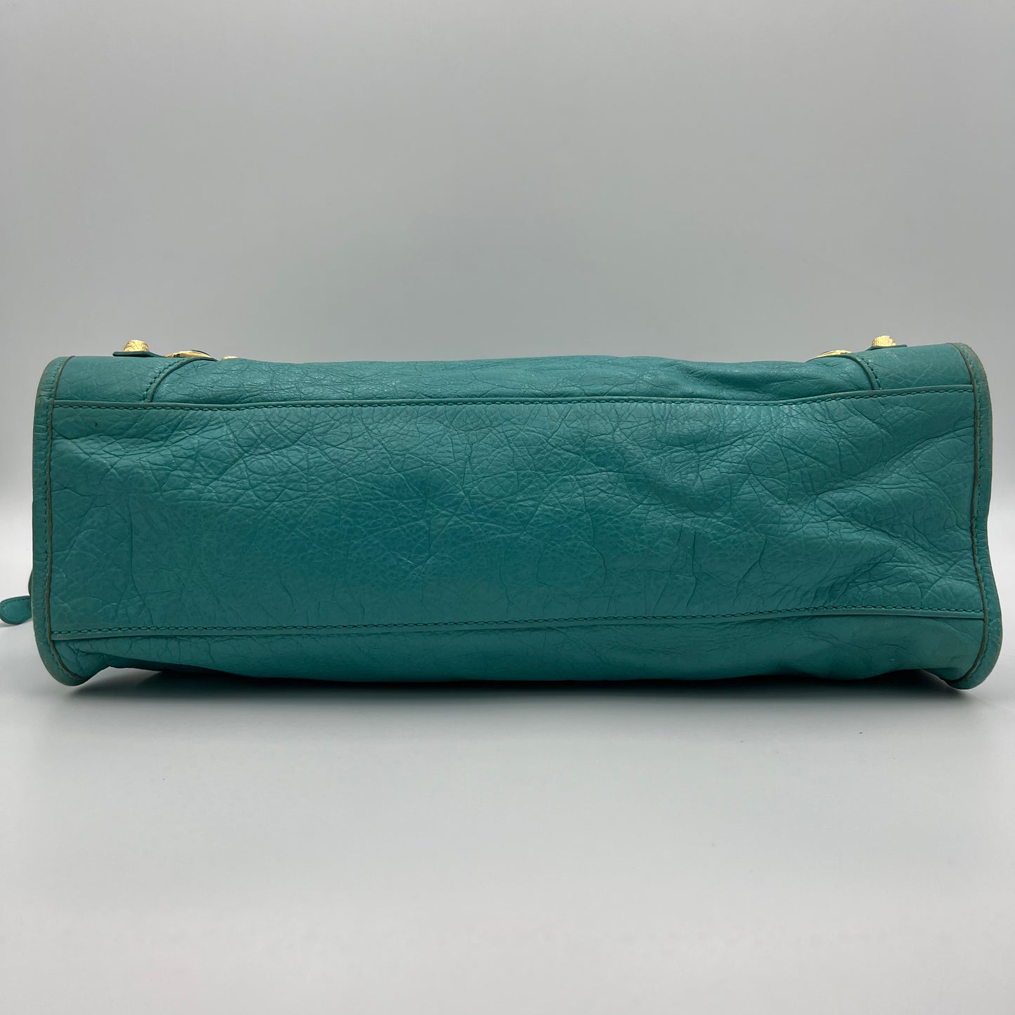 Balenciaga Turquoise Leather Giant 12 City Bag GHW