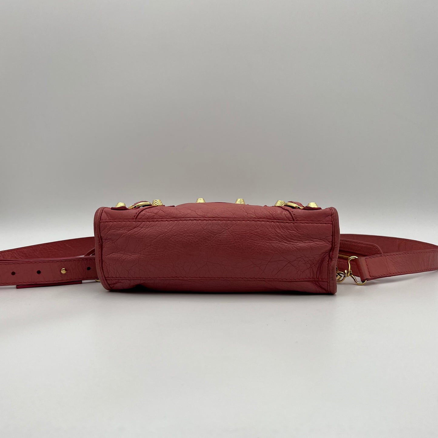 Balenciaga Pink Leather Giant 12 Mini City Bag GHW