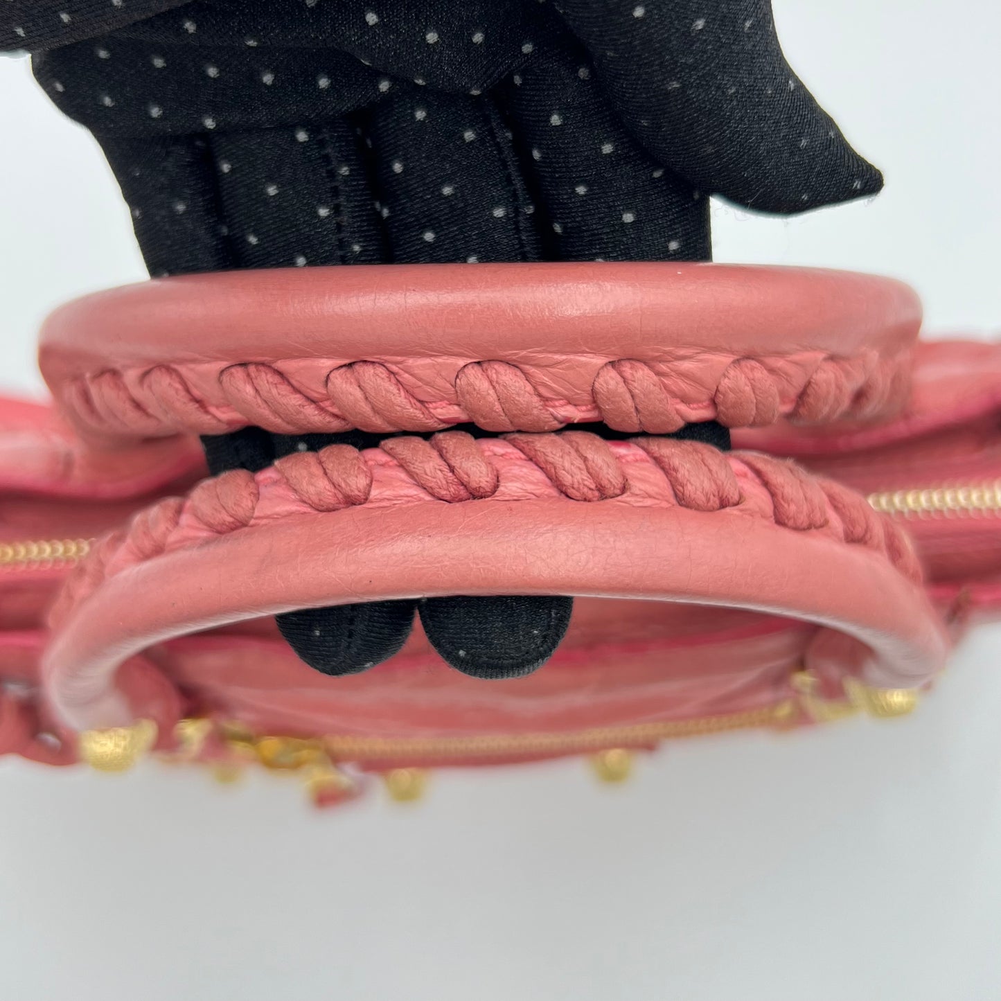Balenciaga Pink Leather Giant 12 Mini City Bag GHW