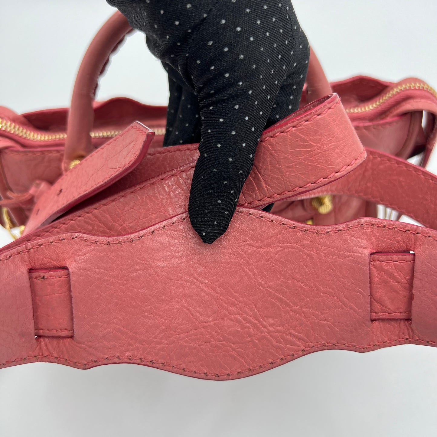 Balenciaga Pink Leather Giant 12 Mini City Bag GHW