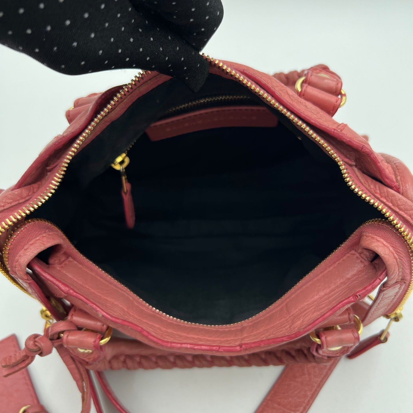 Balenciaga Pink Leather Giant 12 Mini City Bag GHW
