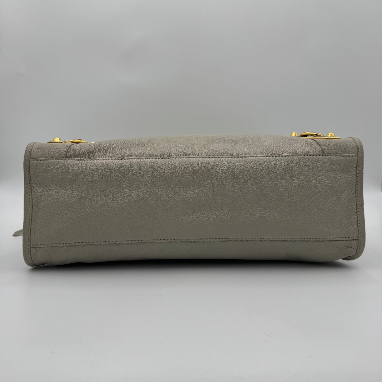 Balenciaga Light Gray Metallic Edge City GHW