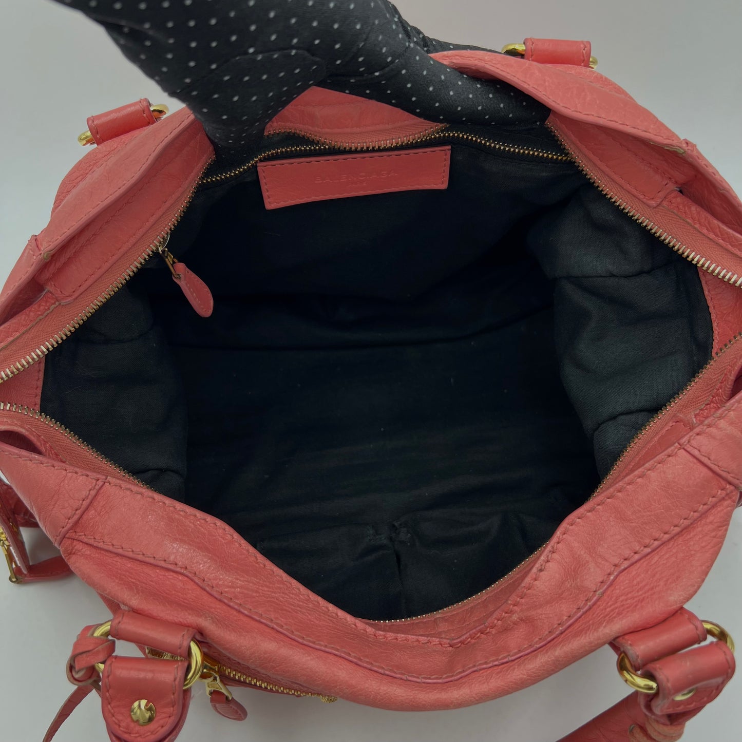 Balenciaga Pink Rose Azalee Leather Giant 12 City Bag GHW