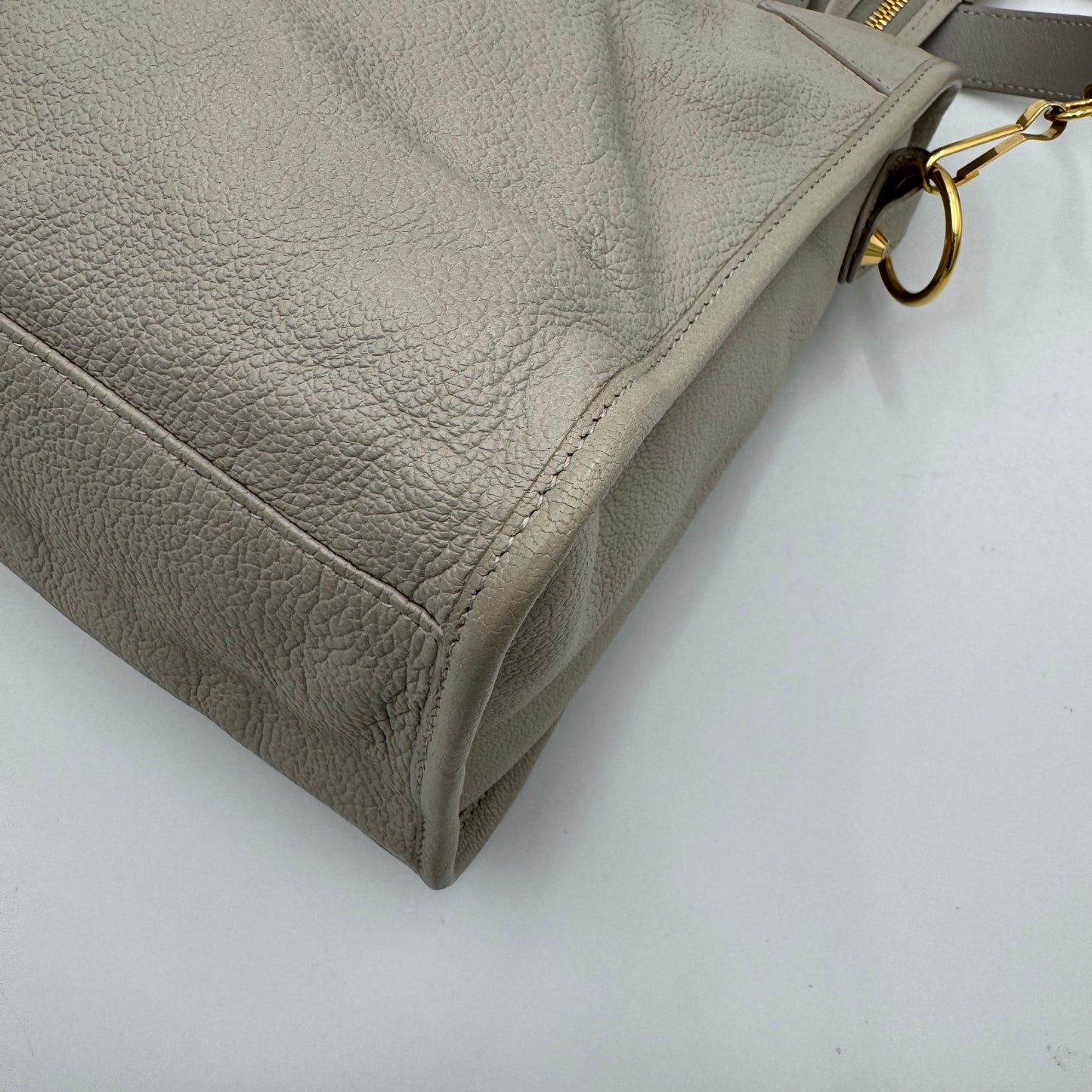 Balenciaga Light Gray Metallic Edge City GHW