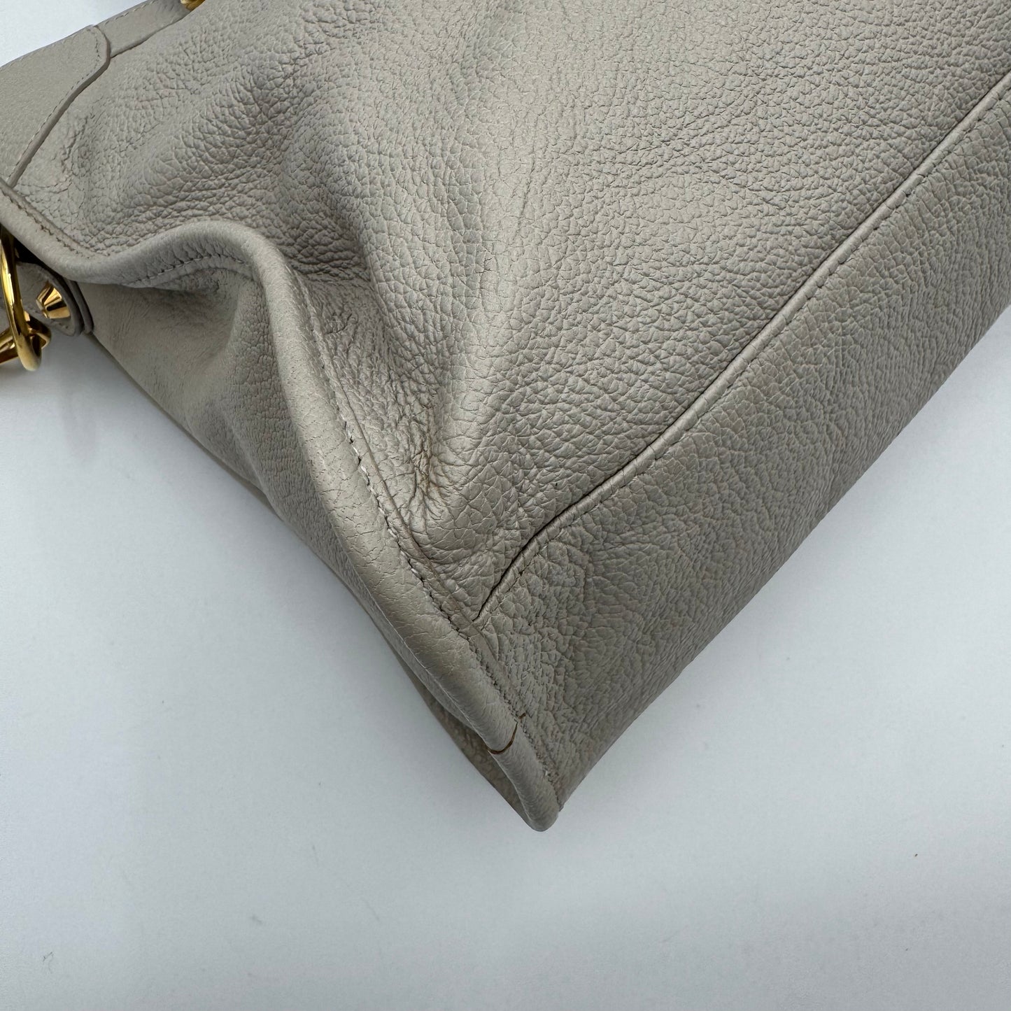 Balenciaga Light Gray Metallic Edge City GHW