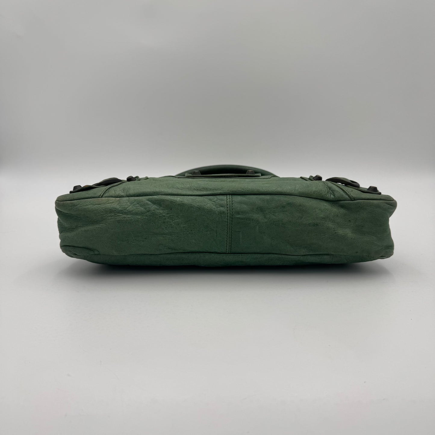 Balenciaga Green Leather Classic First