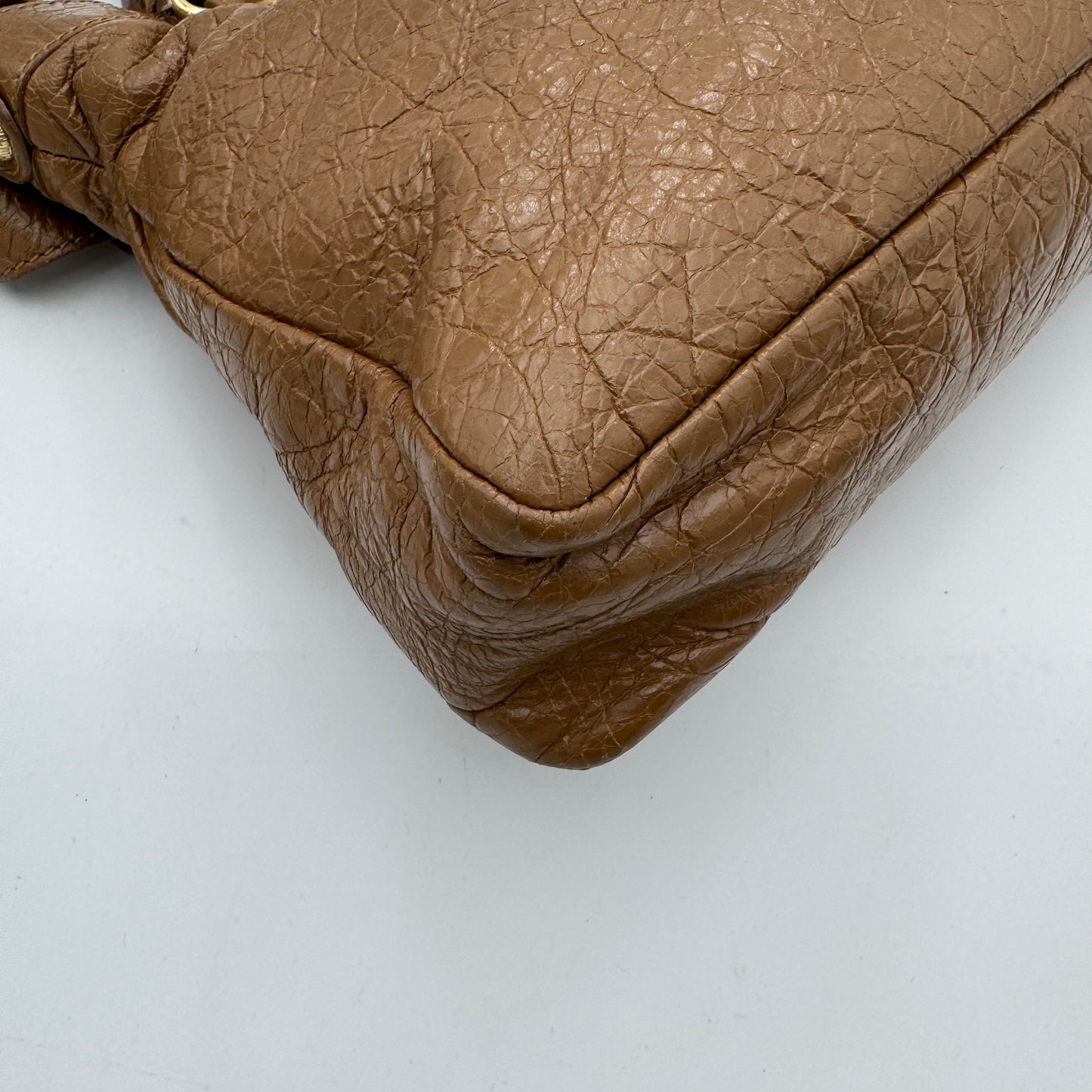 Balenciaga Camel Brown Leather Giant 12 Town Bag GHW
