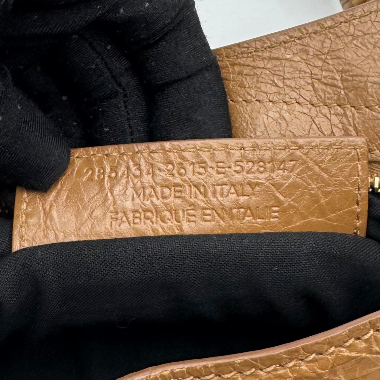Balenciaga Camel Brown Leather Giant 12 Town Bag GHW