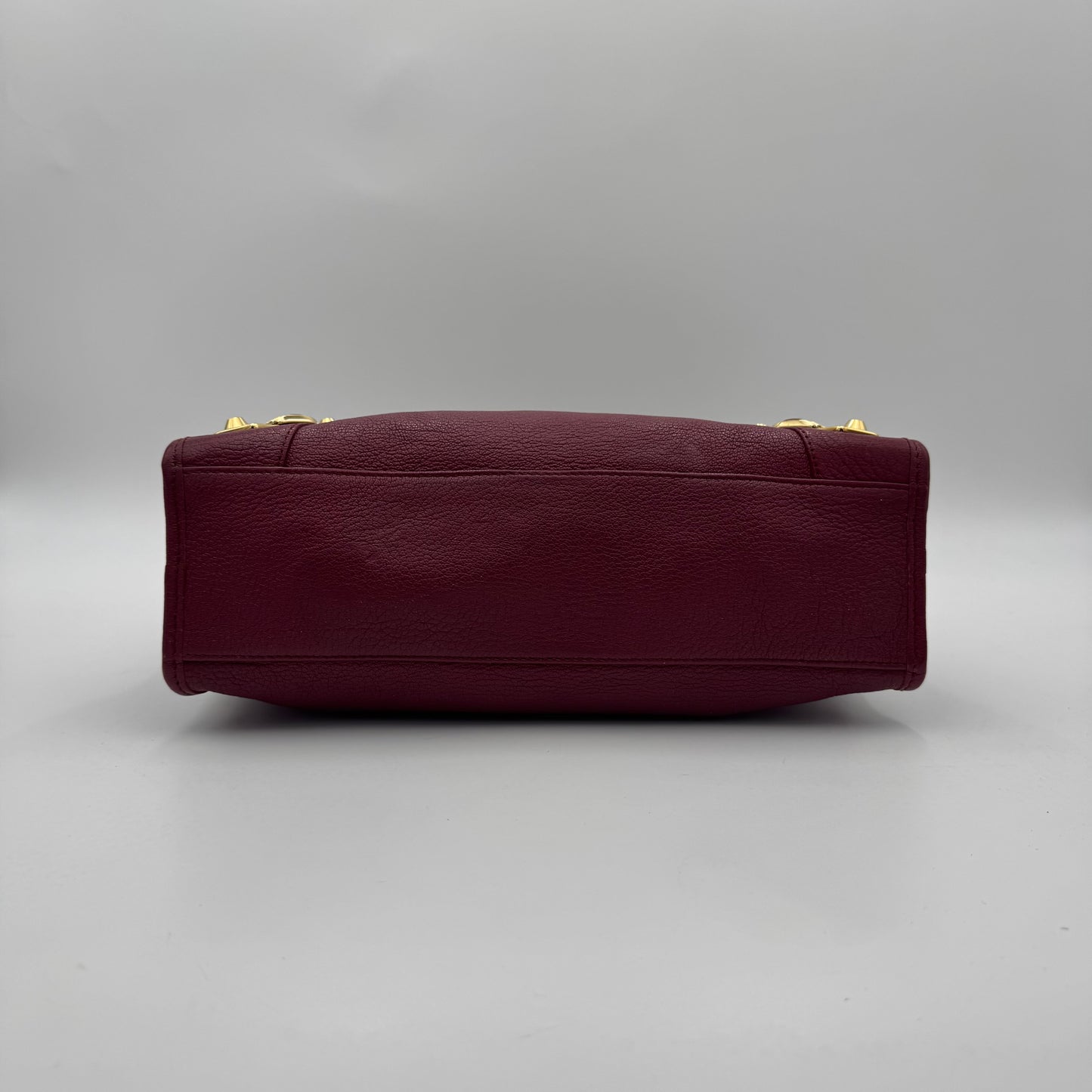 Balenciaga Rasperry Red Small Metallic Edge City GHW