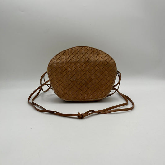 Bottega Veneta Brown Intrecciato Crossbody